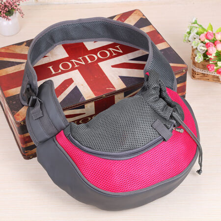 Bolsa tira colo para transporte de pets - tamanho grande - rosa