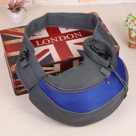 Bolsa tira colo para transporte de pets - tamanho grande - azul