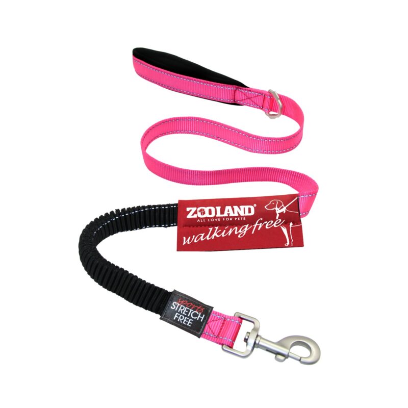 Guia flexível, para pets, em lona, revestida com neoprene, com faixa refletiva de segurança, 0,85 mt de comprimento, 1,25mt esticada, para pets de até 30kgs - Image 6