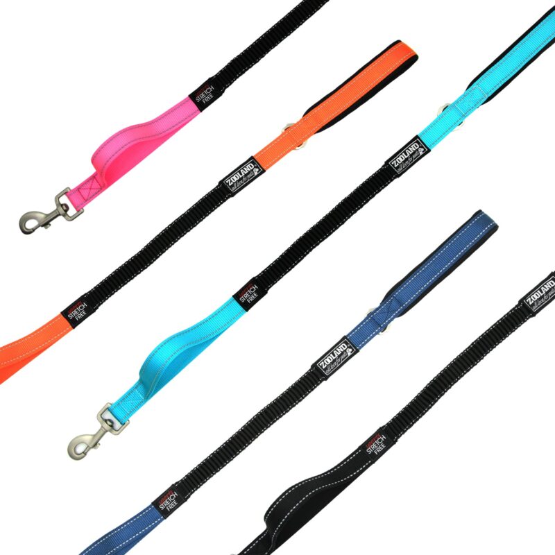 Guia flexível, para pets, em lona, revestida com neoprene, com faixa refletiva de segurança, 0,85 mt de comprimento, 1,25mt esticada, para pets de até 30kgs - Image 8
